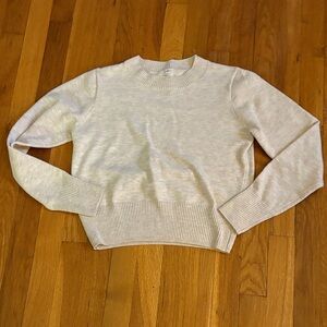 Classic Cream Crew Neck Sweater- small